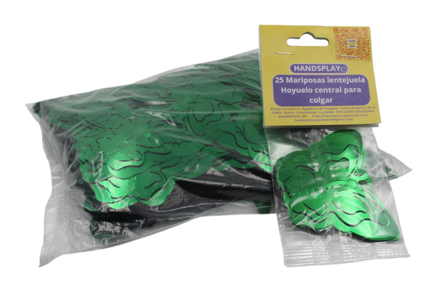Set de mariposas lentejuela grande