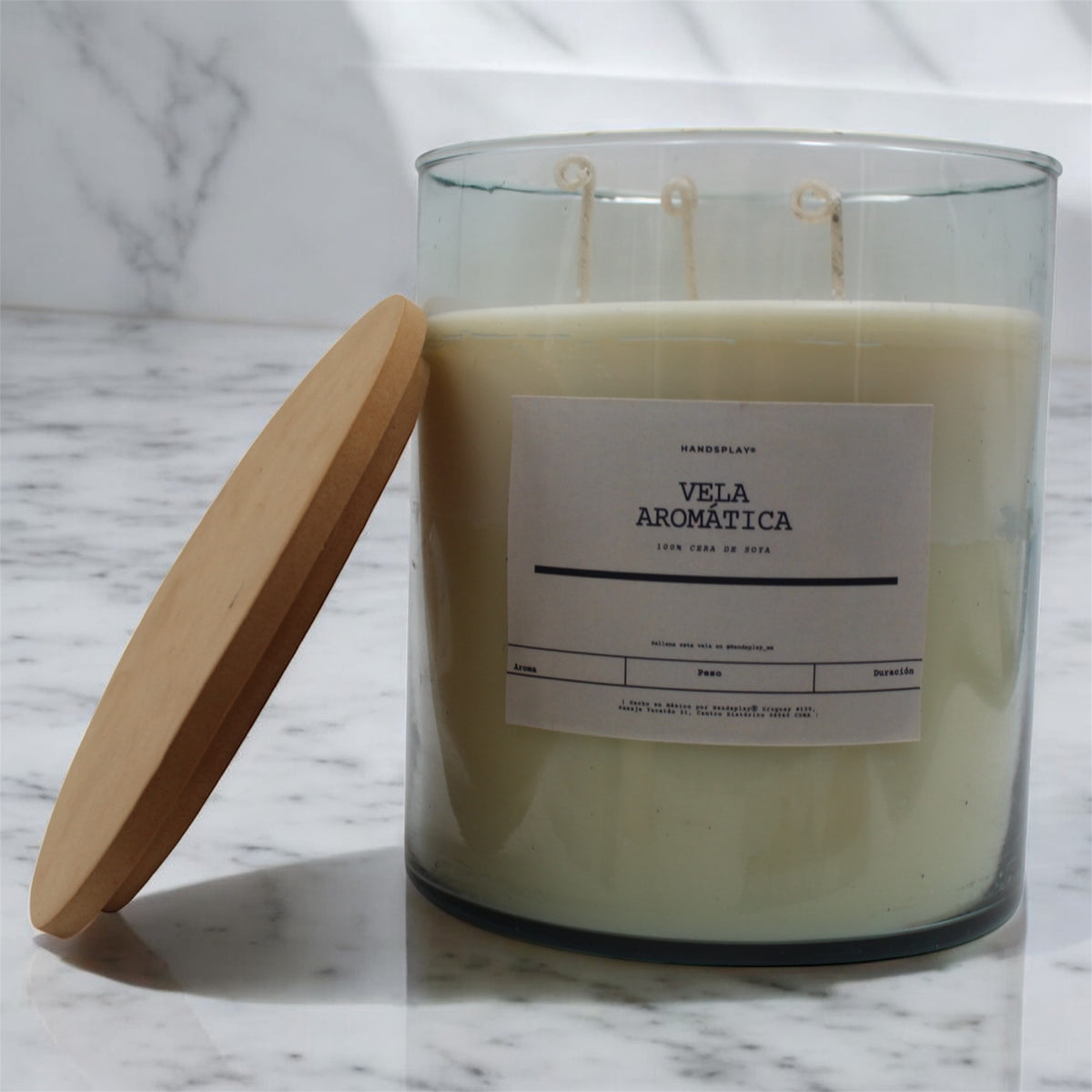 Vela aromática de cera de soya 5.5x6¨