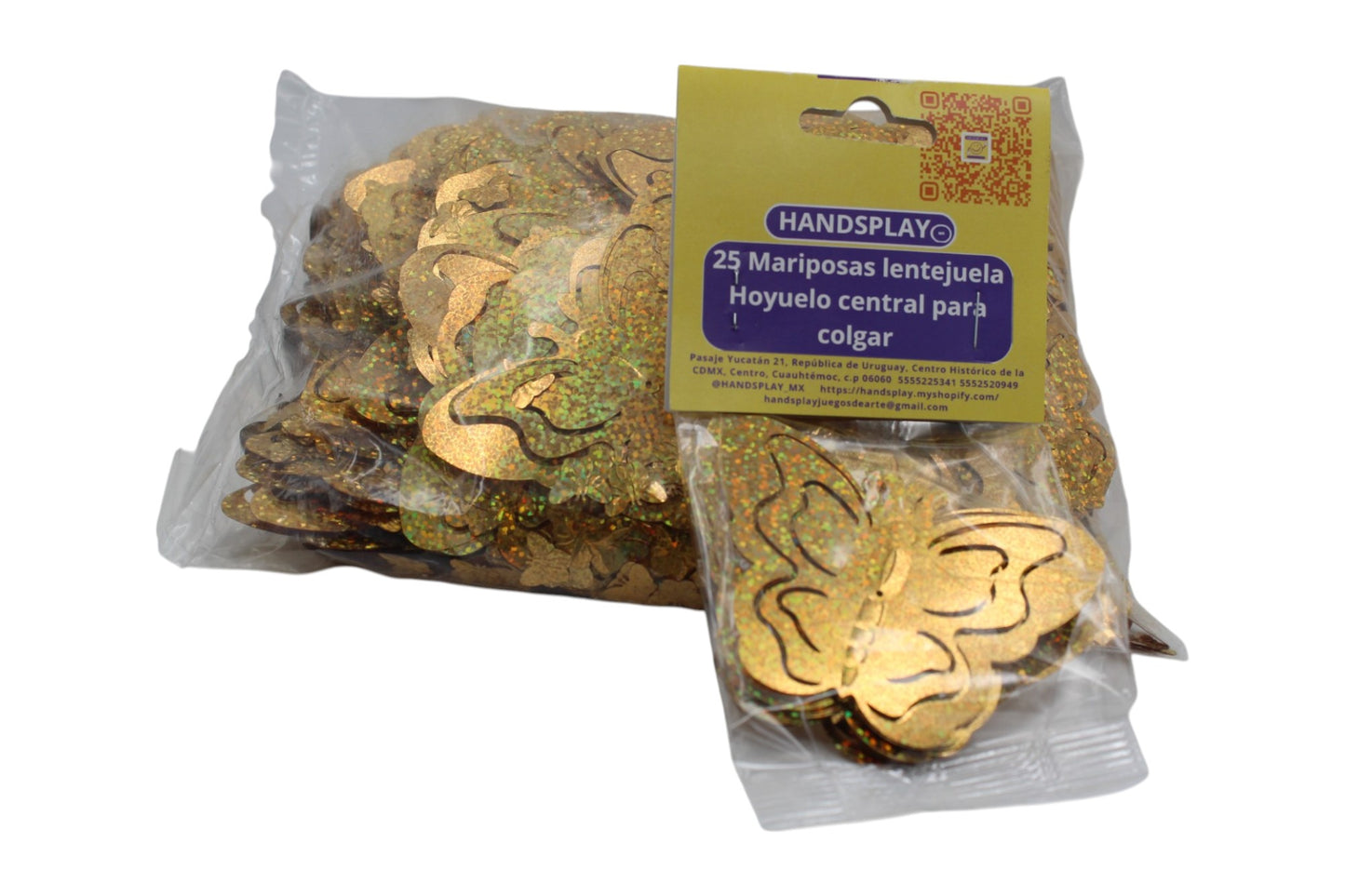 Set de mariposas lentejuela grande