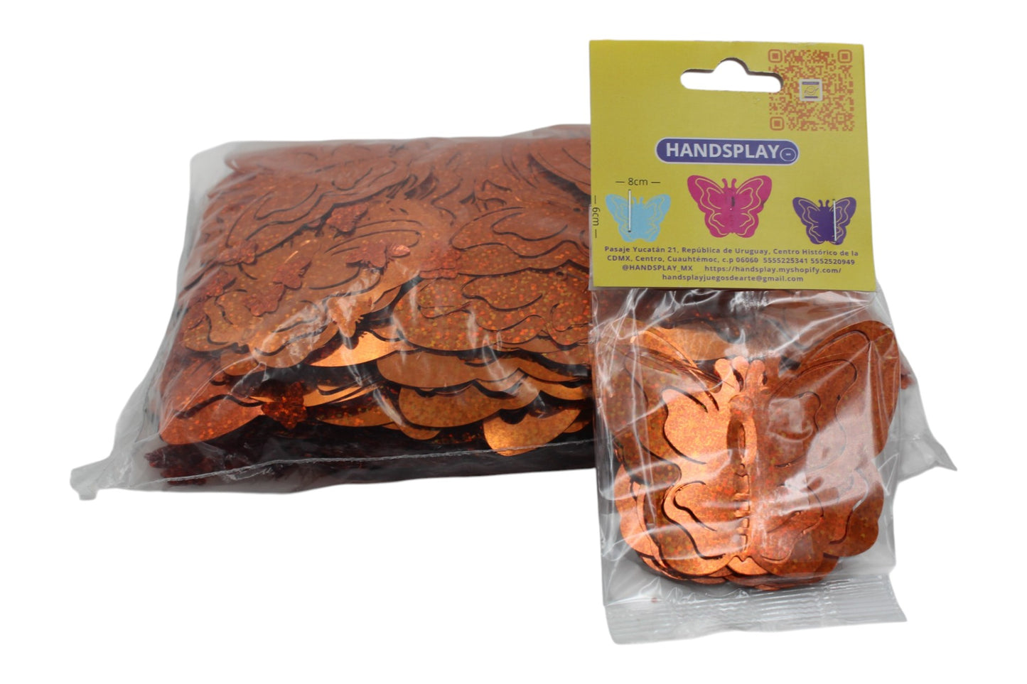 Set de mariposas lentejuela grande