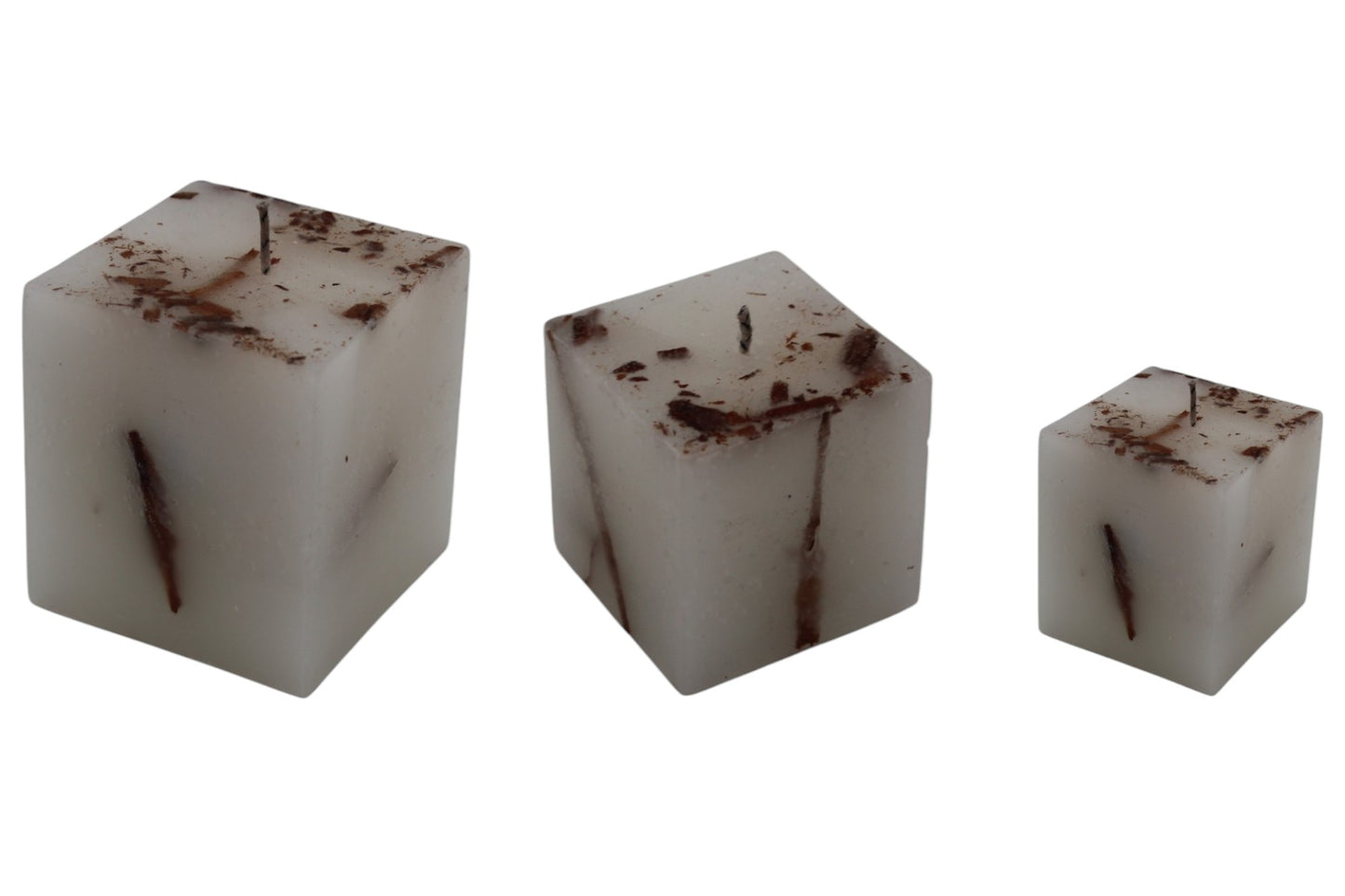 Velas de canela cúbicas