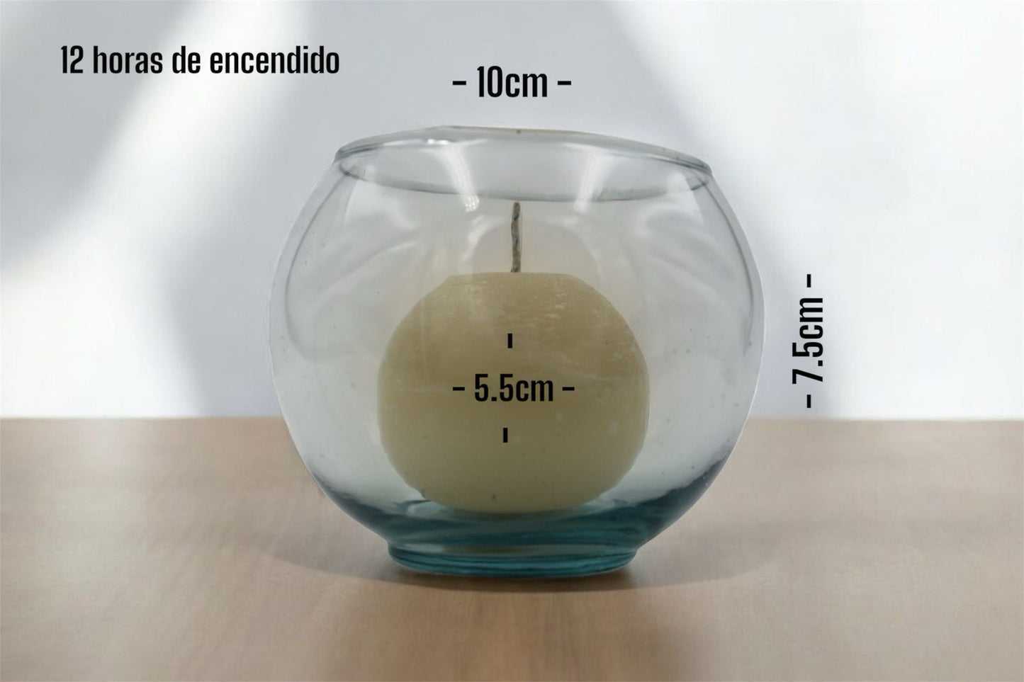 Velas en peceras de cristal