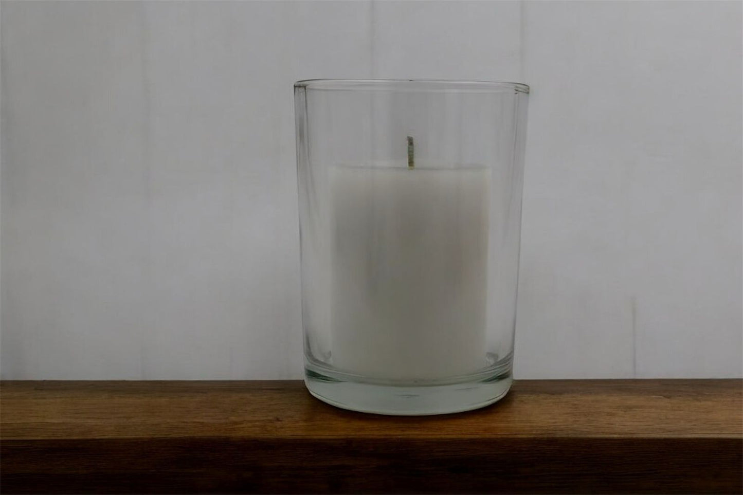 Vela en vaso de cristal