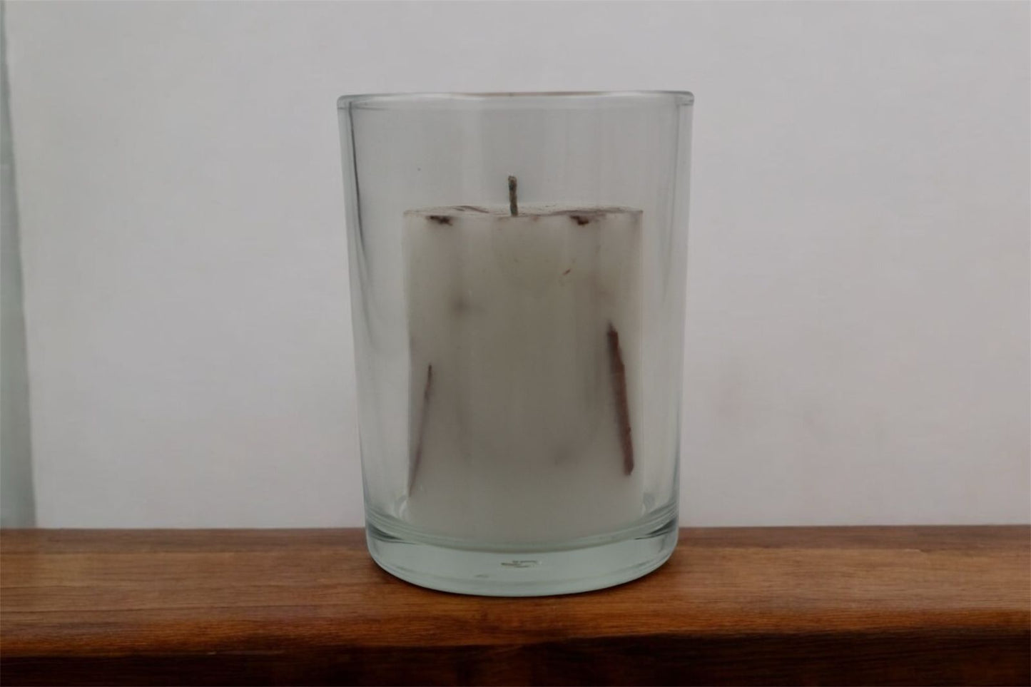 Vela en vaso de cristal