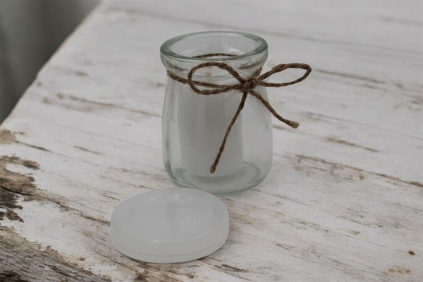 Vela en frasco de cristal con tapa 100ml