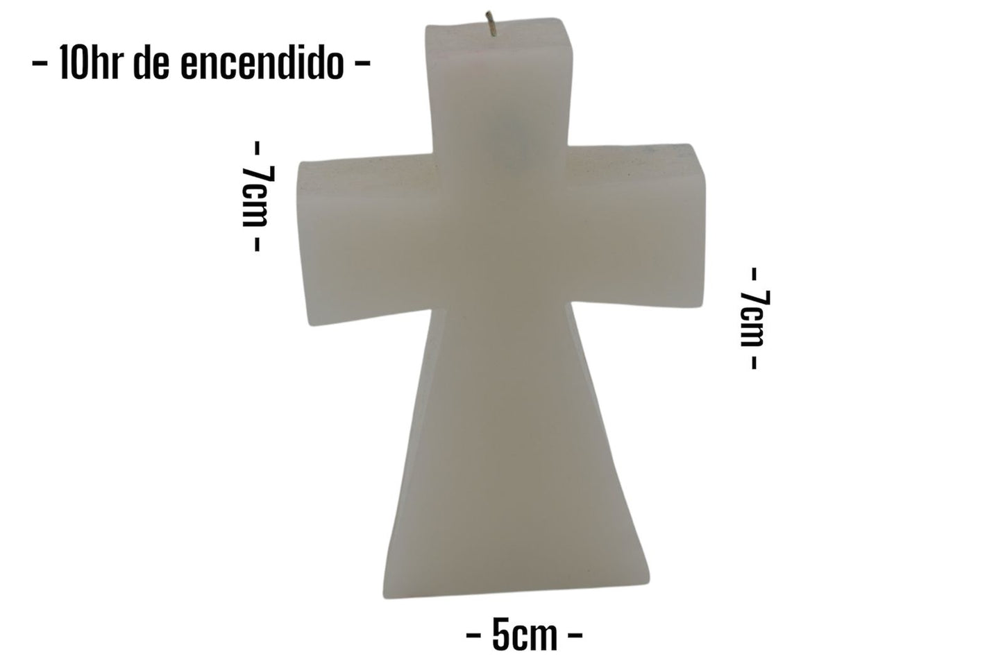 Velas en forma de cruz