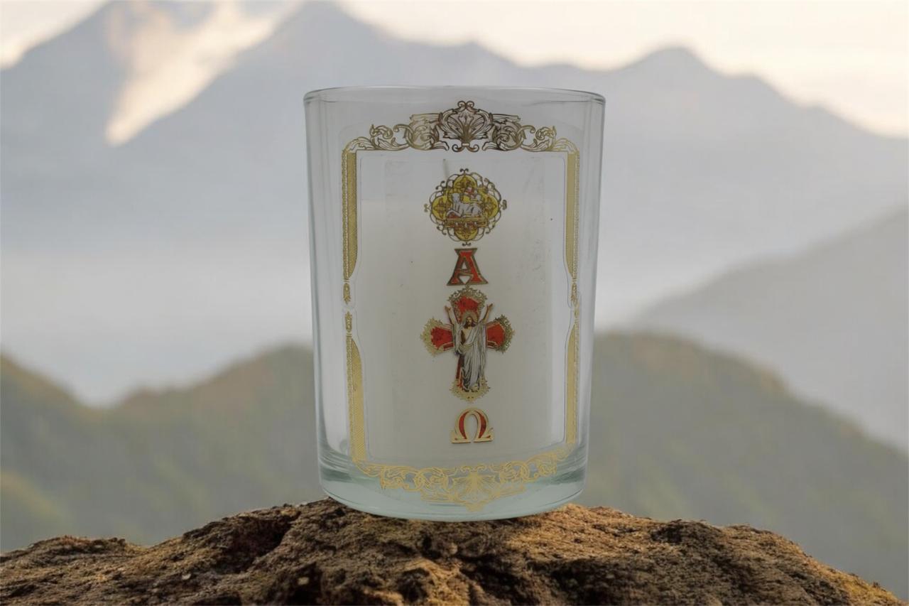 Veladora refiliable en Vaso de Cristal