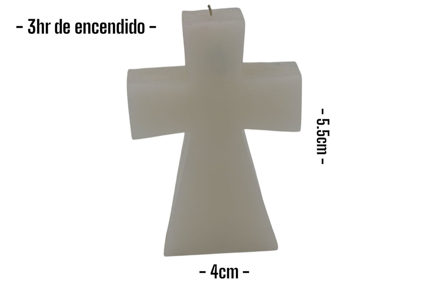 Velas en forma de cruz