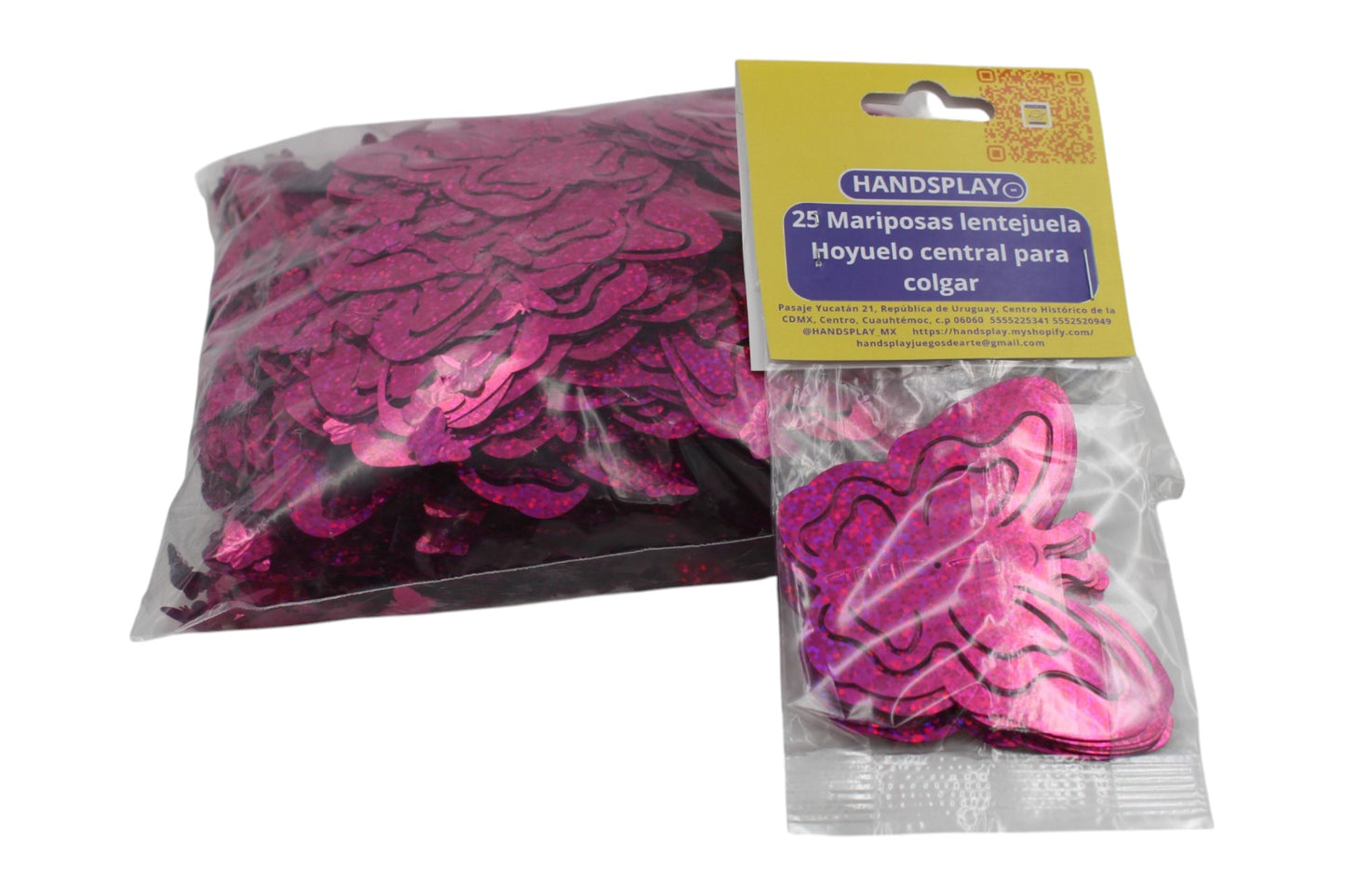 Set de mariposas lentejuela grande