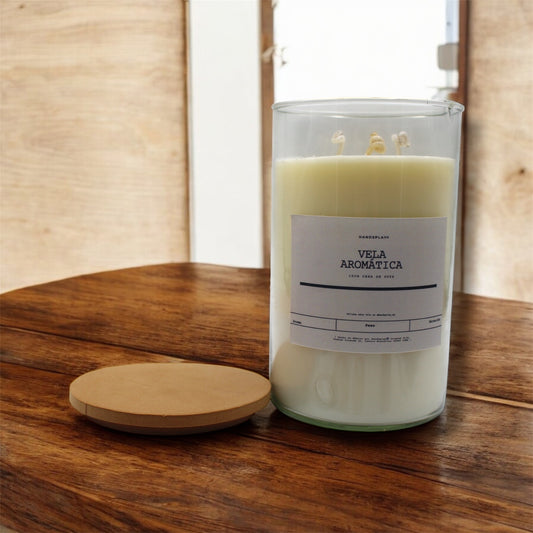 Vela aromática de cera de soya 4x6¨