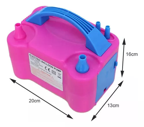 Bomba eléctrica para globos doble