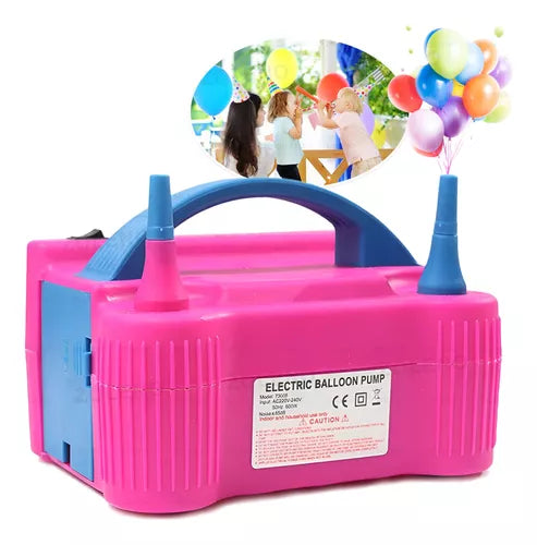 Bomba eléctrica para globos doble