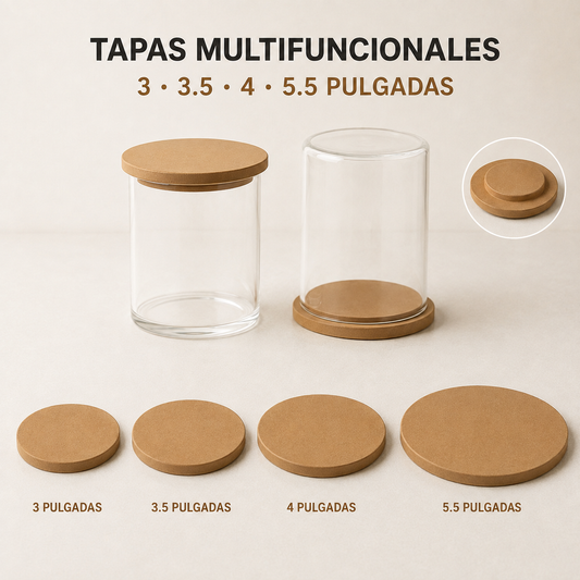 Tapa para envase de cristal tipo corcho
