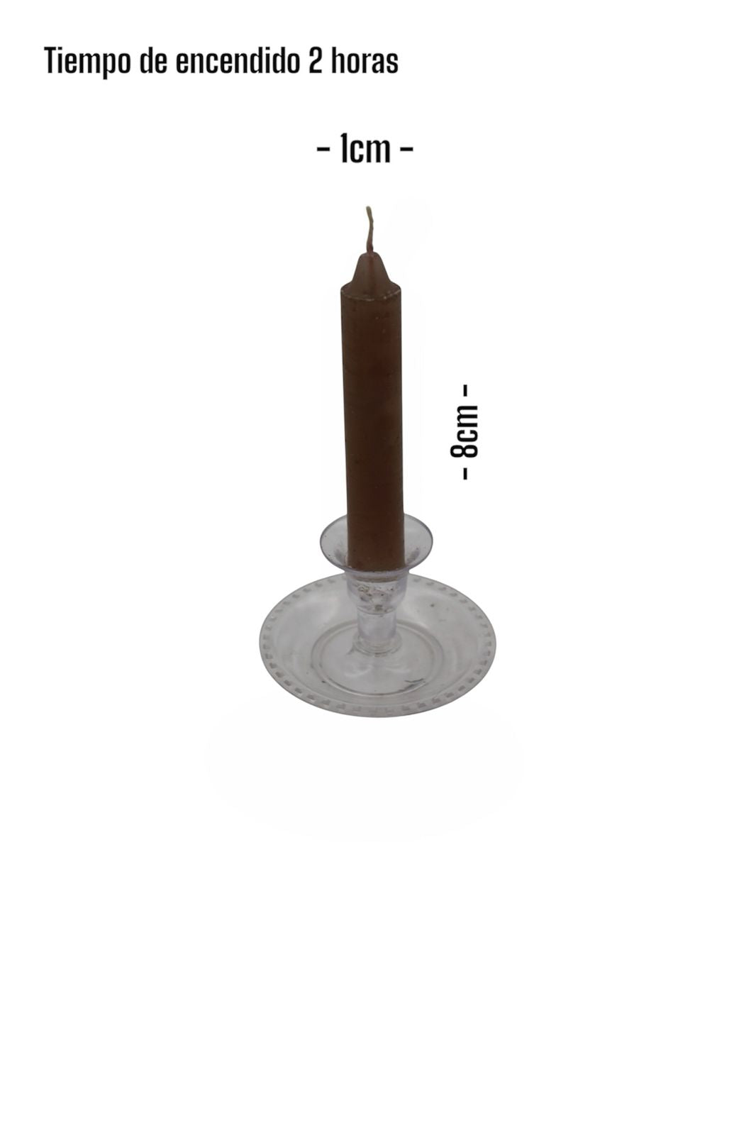 Vela cigarrera 8x1cm varios colores