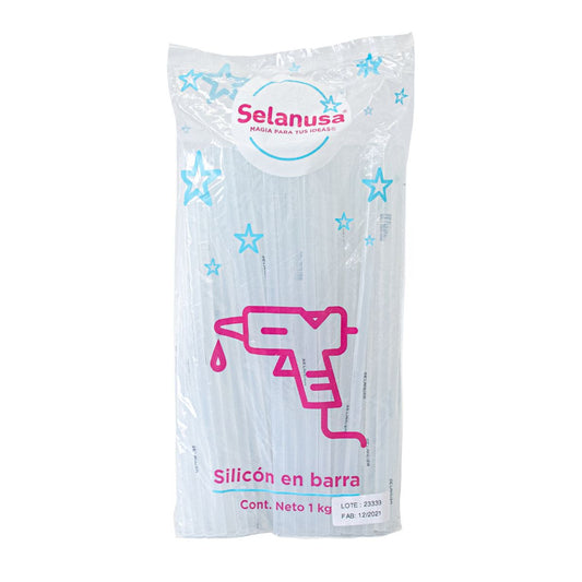 Silicón en barra delgado y grueso