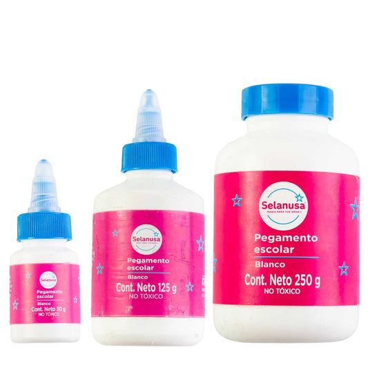 Pegamento escolar 30g, 125g y 250g