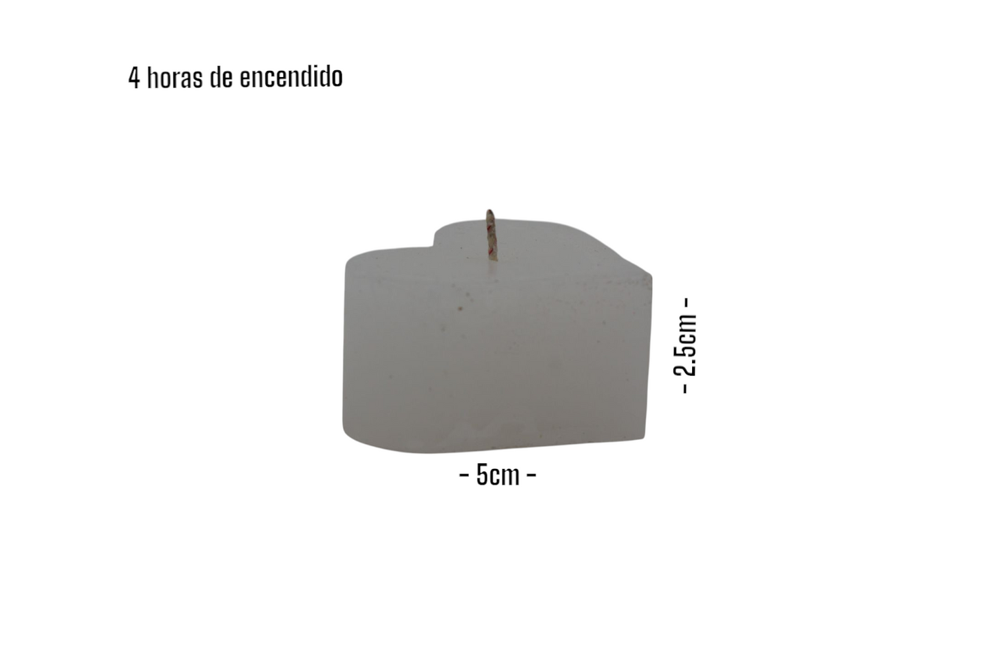 Vela de corazón
