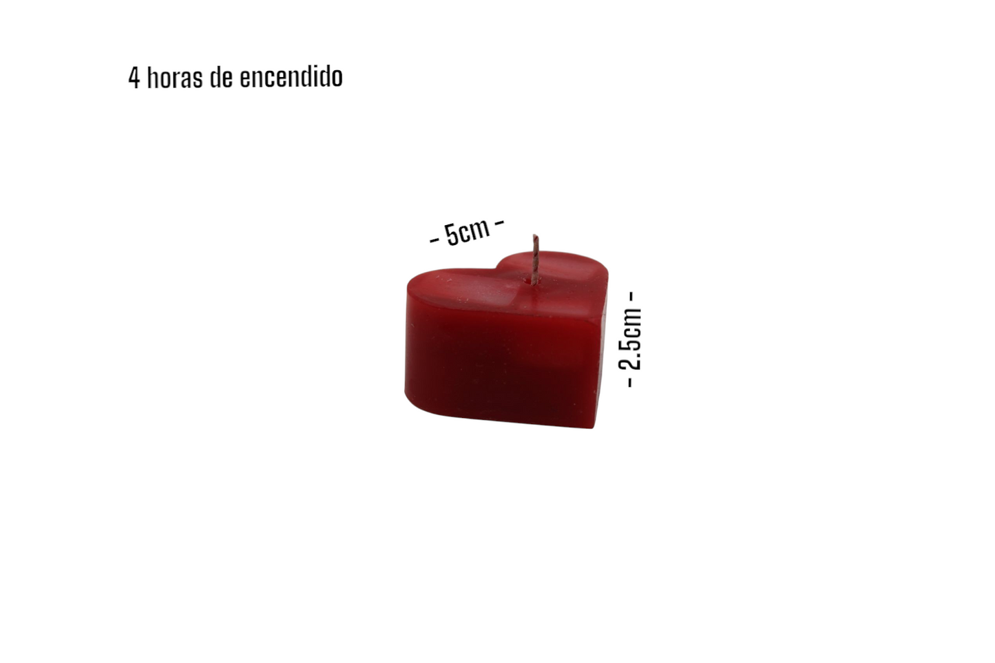 Vela de corazón