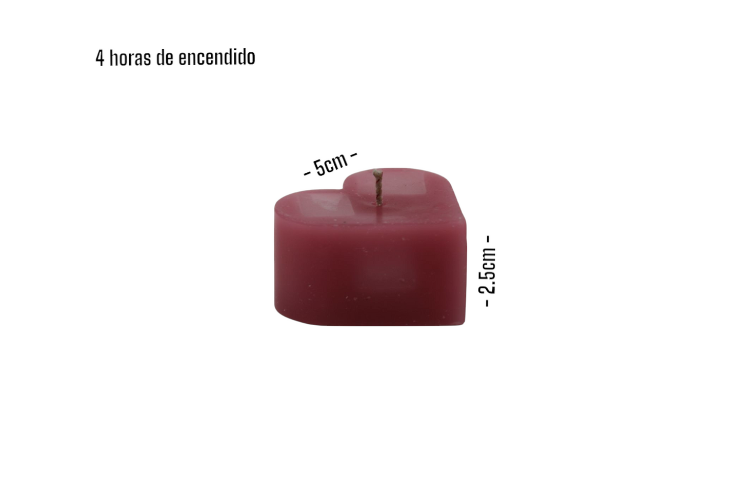 Vela de corazón