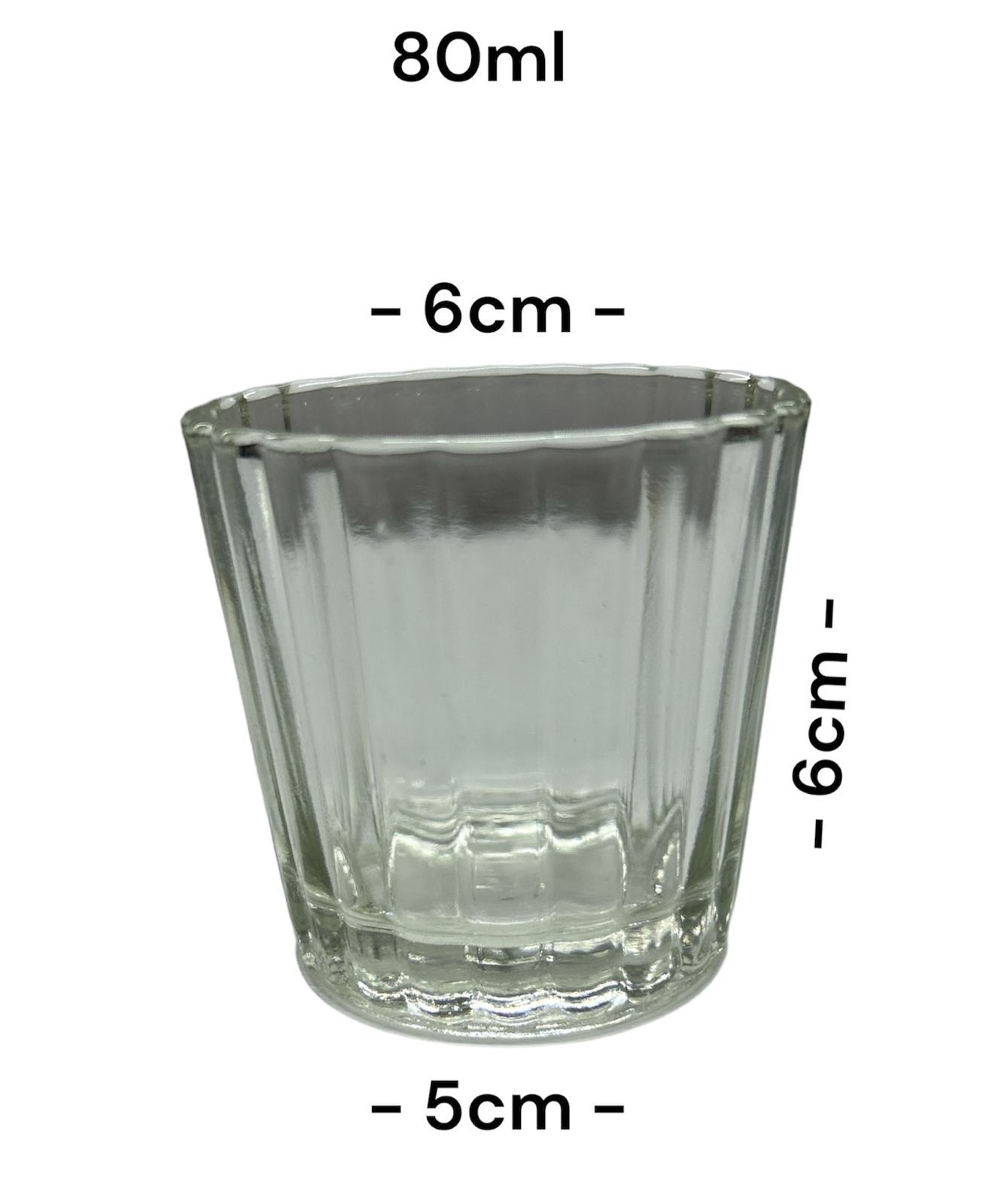 Vaso estriado o mezcalero 80ml
