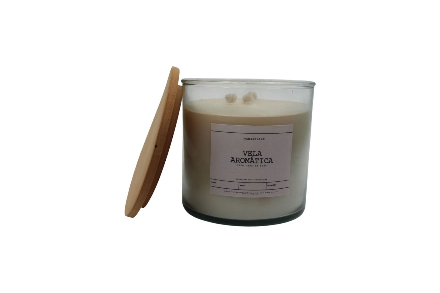 Vela aromática de cera de soya 4x4¨