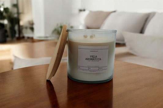 Vela aromática de cera de soya 3x3"