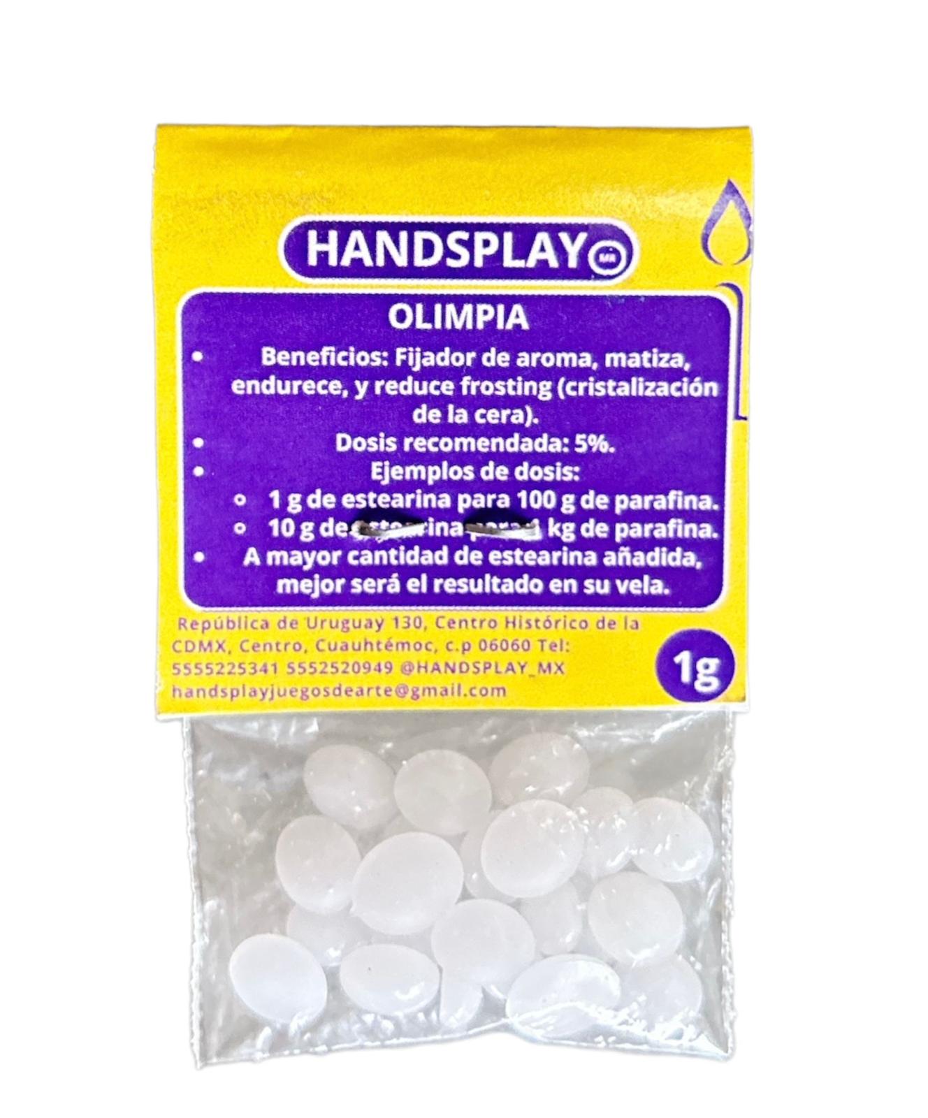Aditivos para cera; Estearina y olimpia