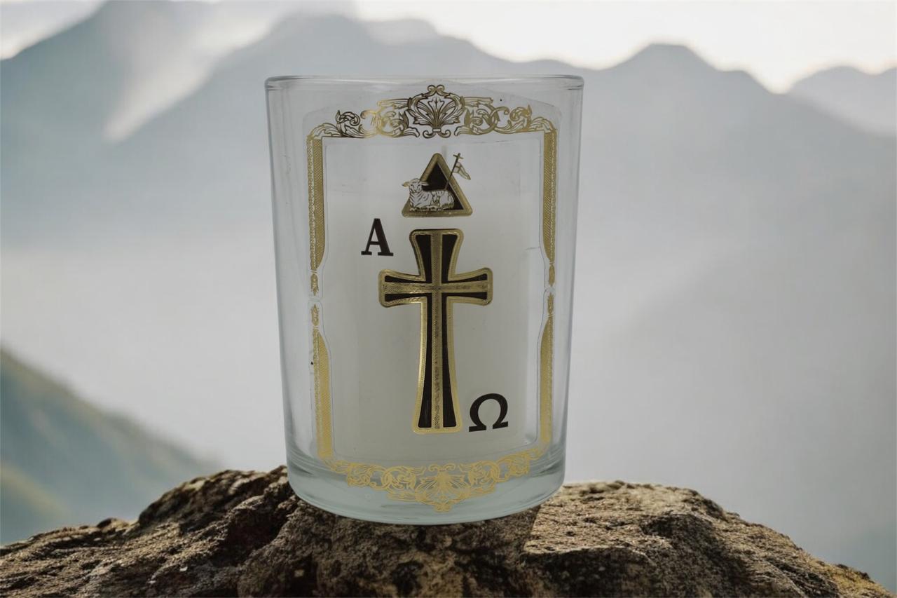 Veladora refiliable en Vaso de Cristal