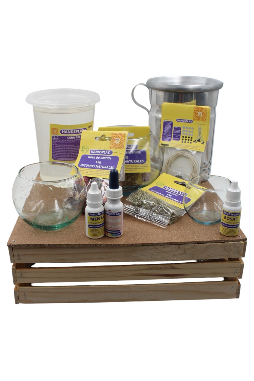 Kit fabricacion de velas de gel aromáticas