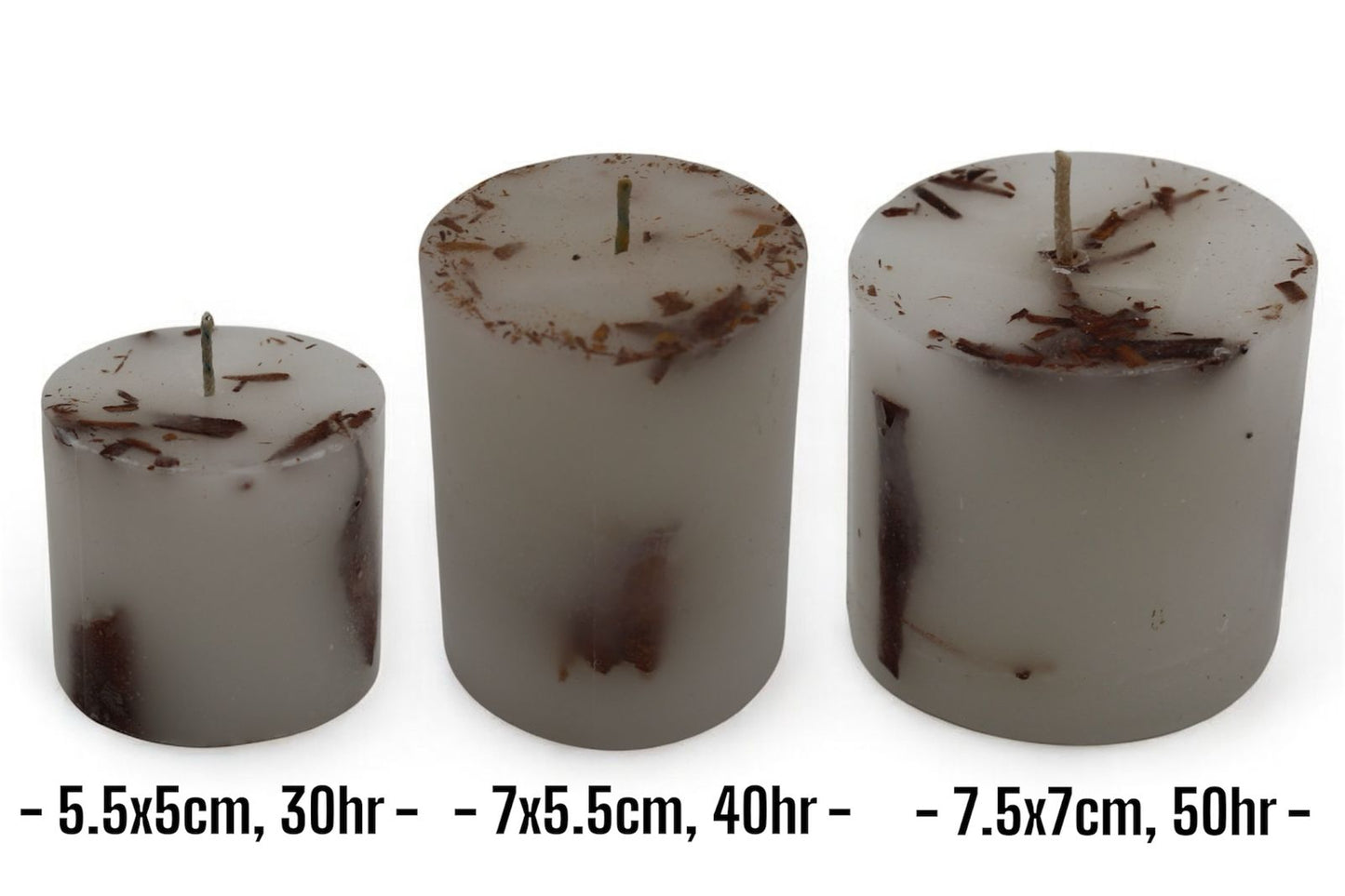Velas cirio de canela