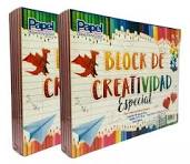 Block de creatividad 50 hojas de colores