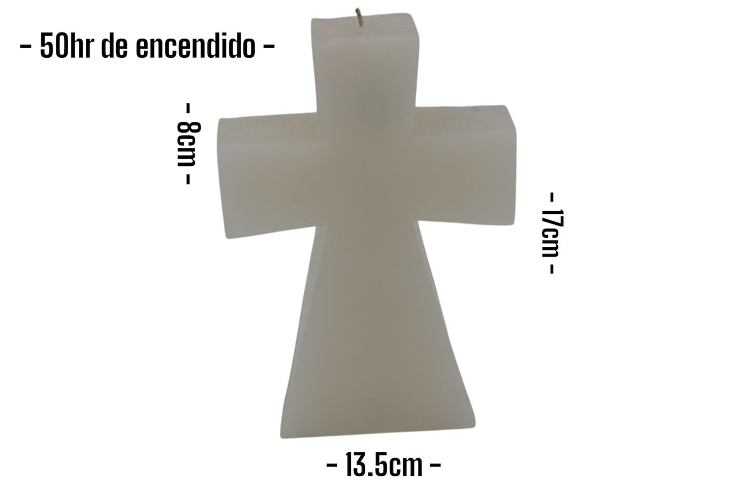 Velas en forma de cruz