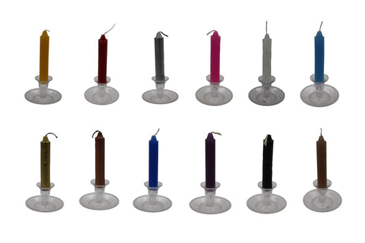 Vela cigarrera 8x1cm varios colores