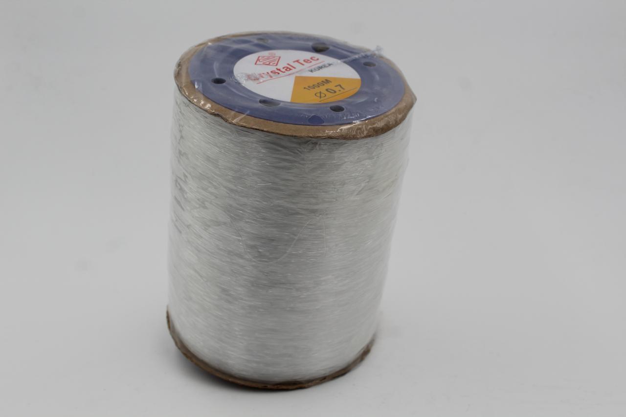 Hilo Nylon Transparente 0.7mm – 1,000m | Súper Resistente y Elástico | Alta Calidad para Joyería y Decoración