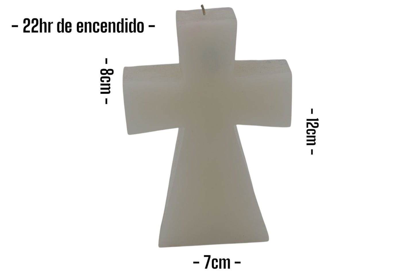 Velas en forma de cruz