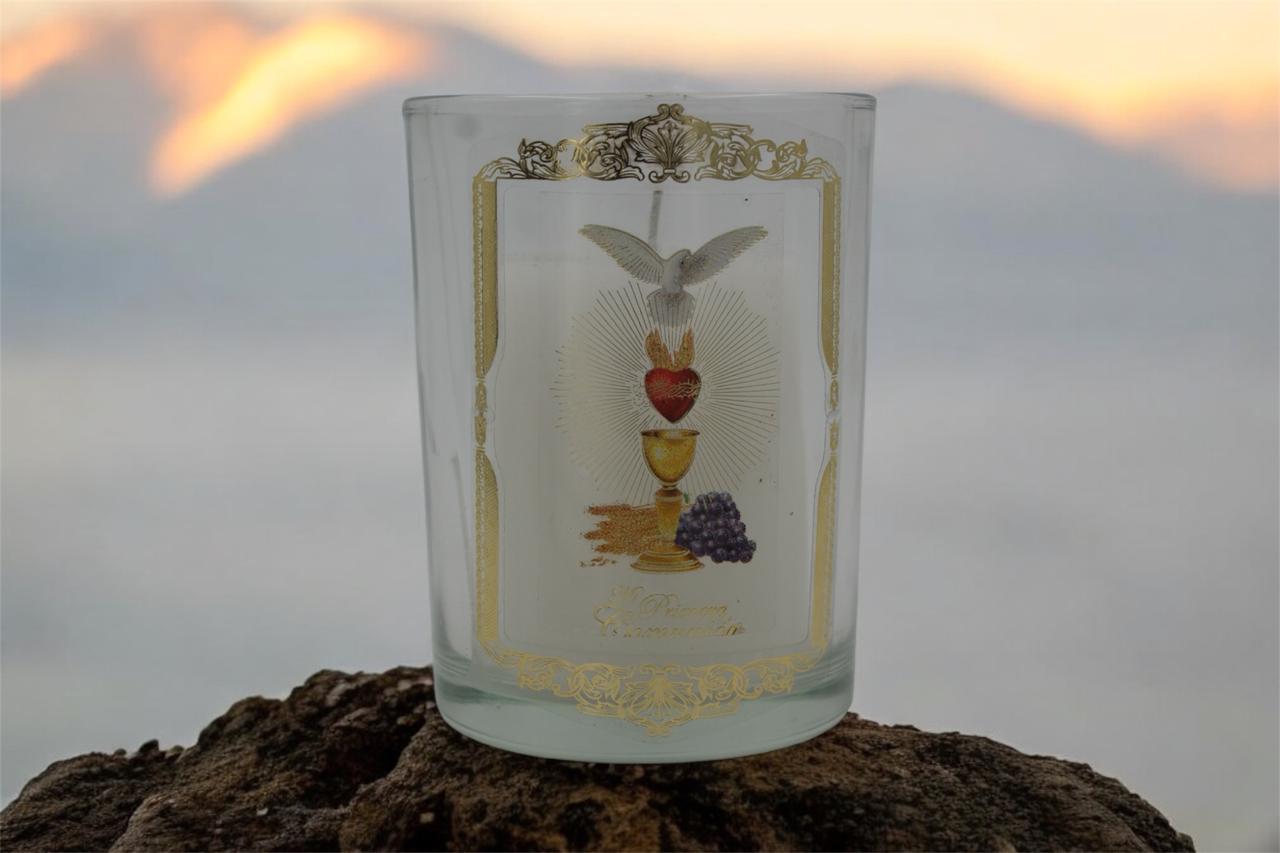Veladora refiliable en Vaso de Cristal